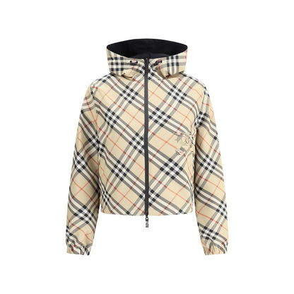 Brown Polyester Shell Jacket