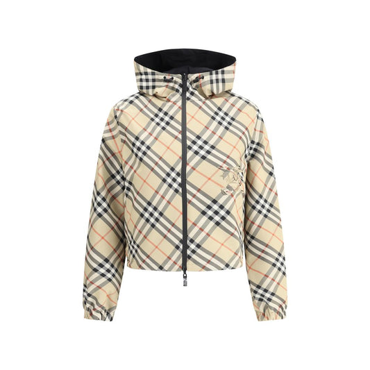 Brown Polyester Shell Jacket