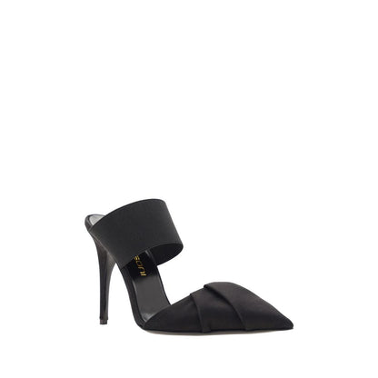 Black Calf Leather Bos Taurus High Heel Pumps