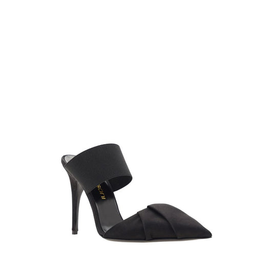 Black Calf Leather Bos Taurus High Heel Pumps