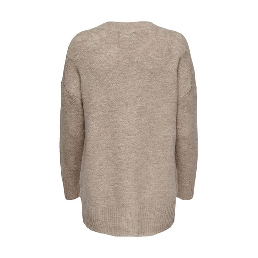 Beige Marabou Sweatshirt