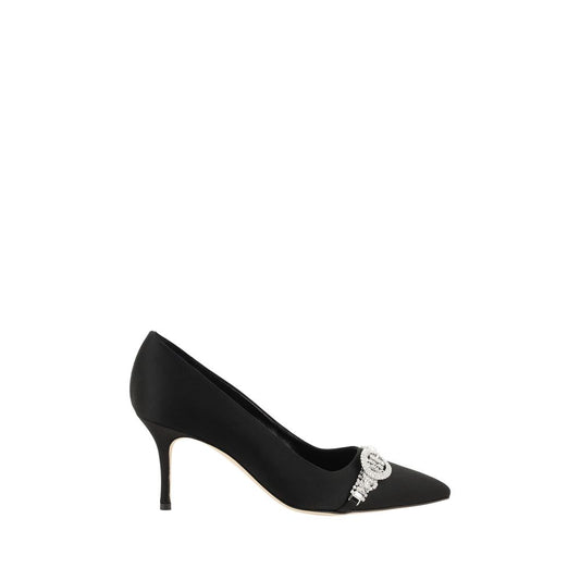 Black Asapump Satin Pumps