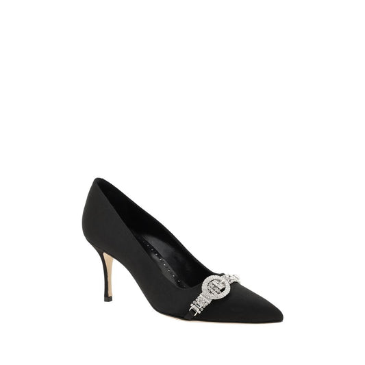 Black Asapump Satin Pumps