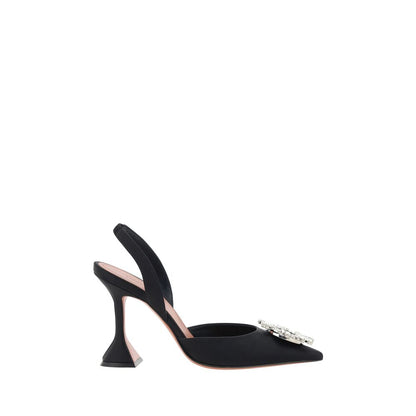 Black Calf Leather Bos Taurus High Heel Pumps