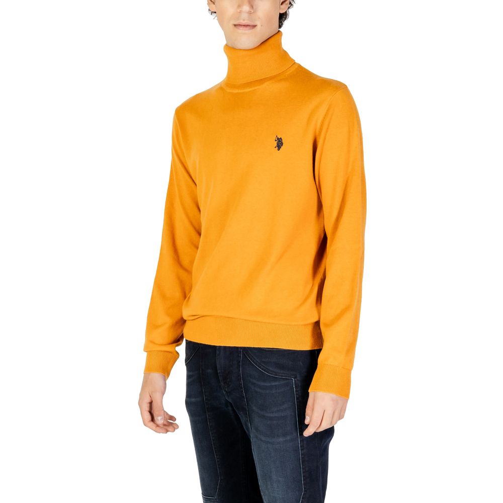 Orange Cotton Turtleneck