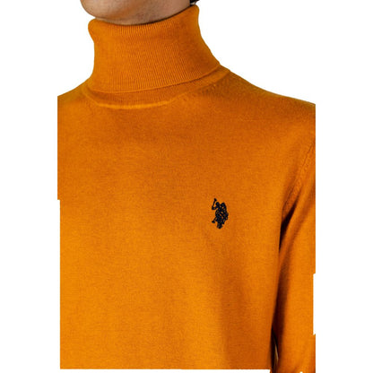Orange Cotton Turtleneck