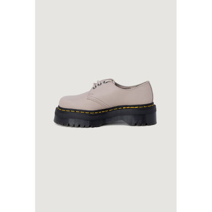 Purple Leather Lace-Up Boots