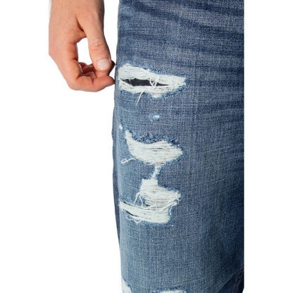 Blue Cotton Slim Fit Jeans