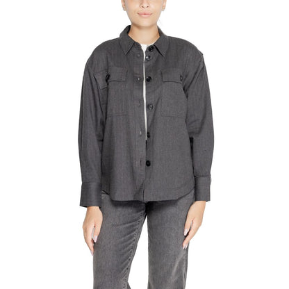 Black Recycled Cotton Blouse