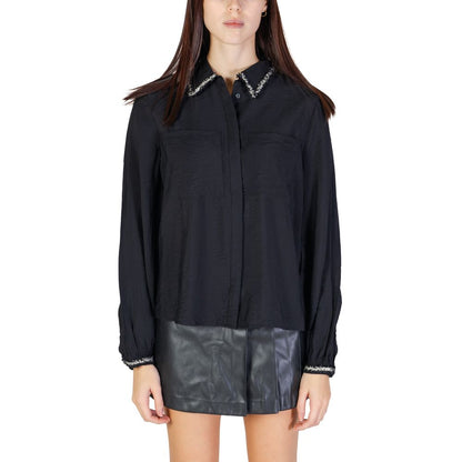 Black Viscose Blouse