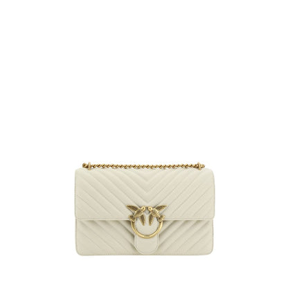 White Calf Leather Bos Taurus Shoulder Bag