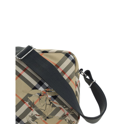 Beige Polyester Shoulder Bag