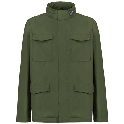 Green Cotton Men's Jacket