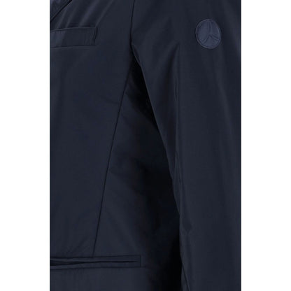 Blue Polyester Jackets & Coat