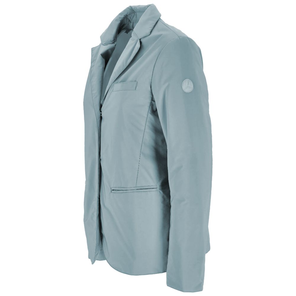 Light Blue Polyester Women Jacket