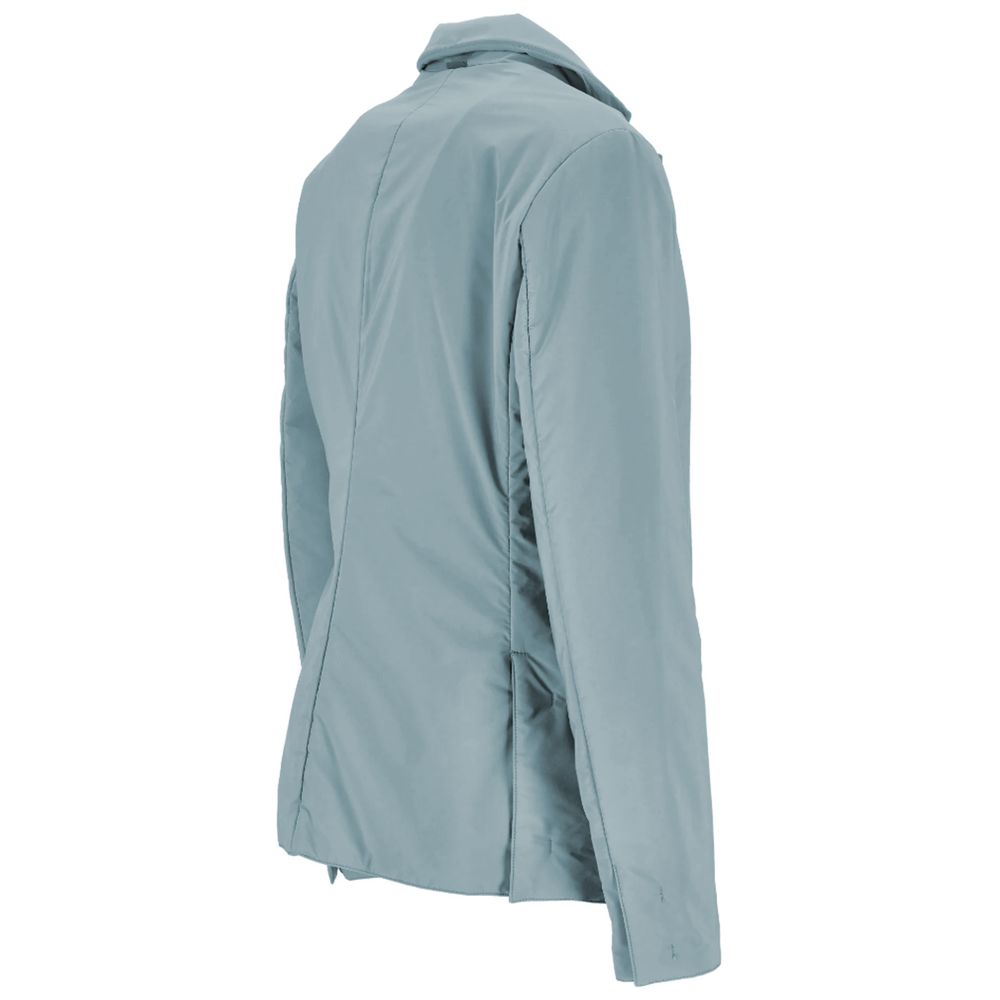 Light Blue Polyester Women Jacket