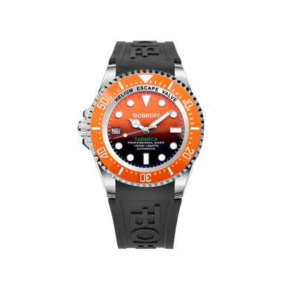 Black Rubber Sport Watch