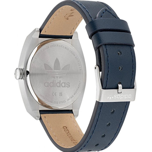 Blue Leather Dress Watch