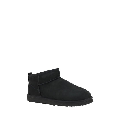Black Goatskin Ankle Boots