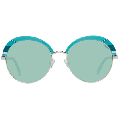 Turquoise Metal & Plastic Sunglasses