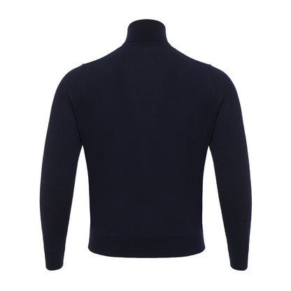 Blue Cashmere Turtleneck