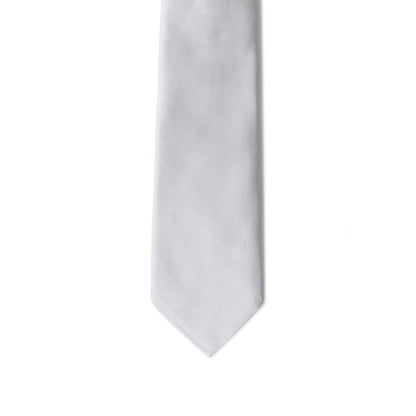 Silver Silk Tie