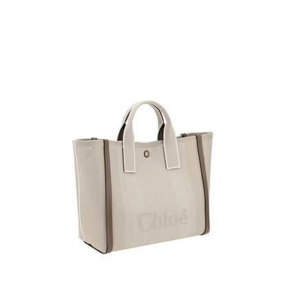 Beige Cotton Handbag