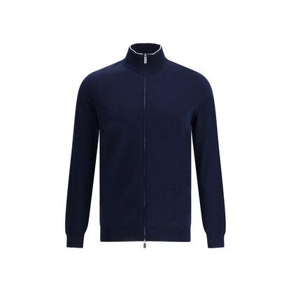 Blue Cotton Cardigan