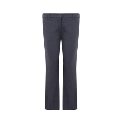 Blue Linen Casual Pants