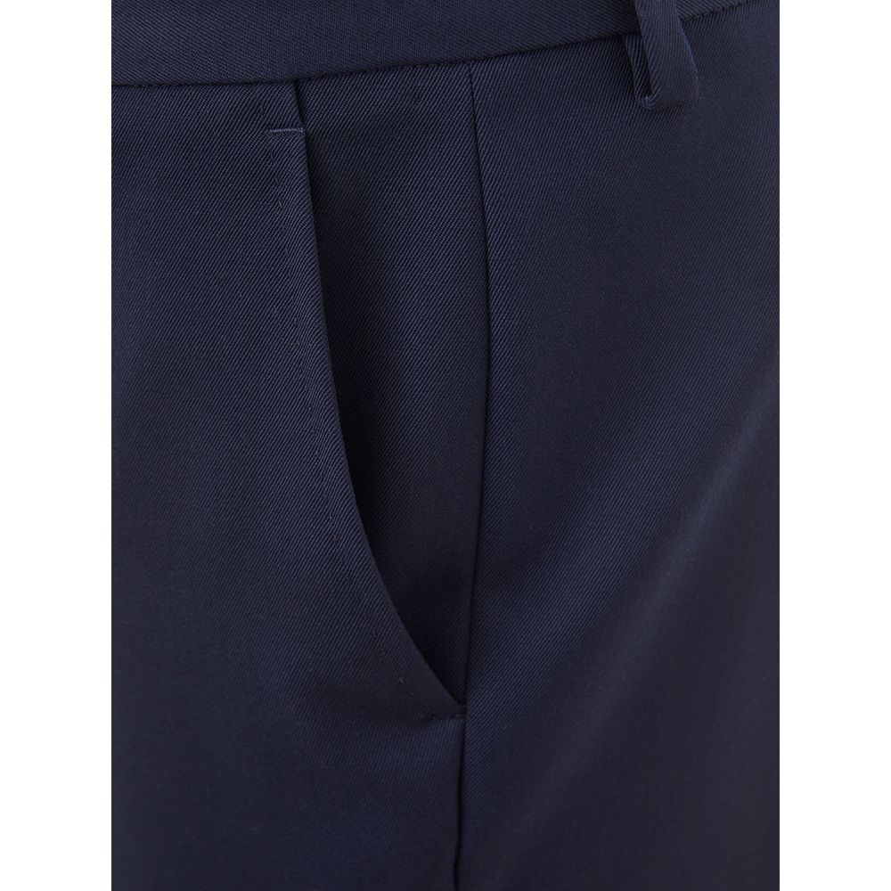 Blue Wool Dress Pants