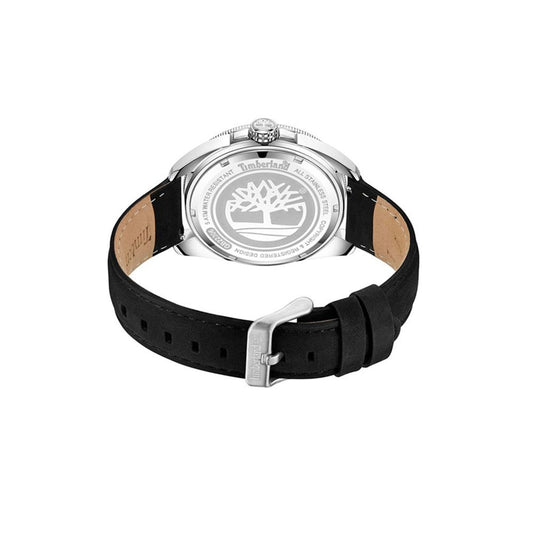 Black Leather Dress Watch