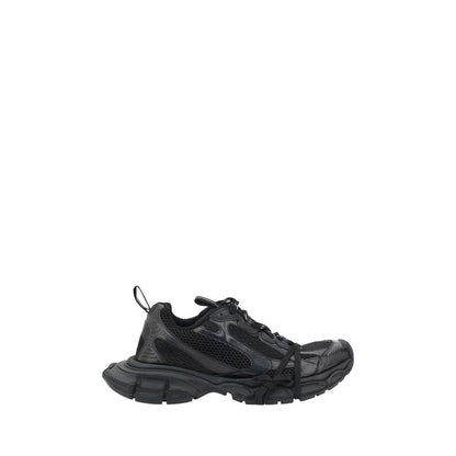 Black Rubber Athletic Sneakers