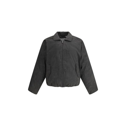 Gray Cotton Bomber