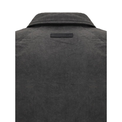 Gray Cotton Bomber