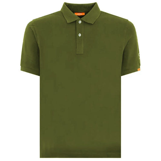 Green Cotton Polo Shirt
