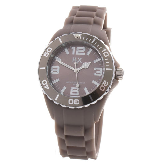 Brown Rubber Sport Watch