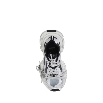Multicolor Fabric Chunky Sneakers