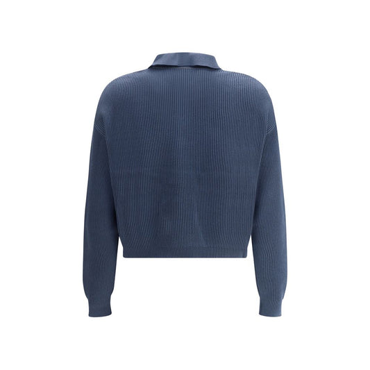 Blue Cotton Sweatshirt