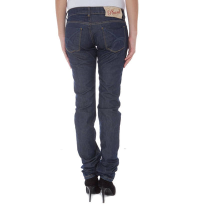 Blue Cotton Women Jeans