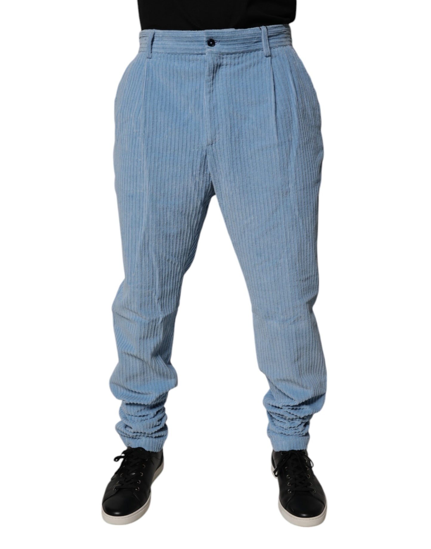 Light Blue Corduroy Cotton Skinny Denim Jeans