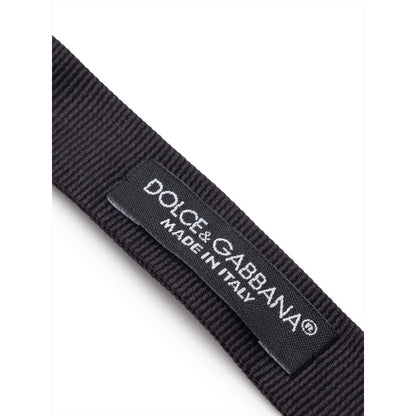 Black Silk Bowtie