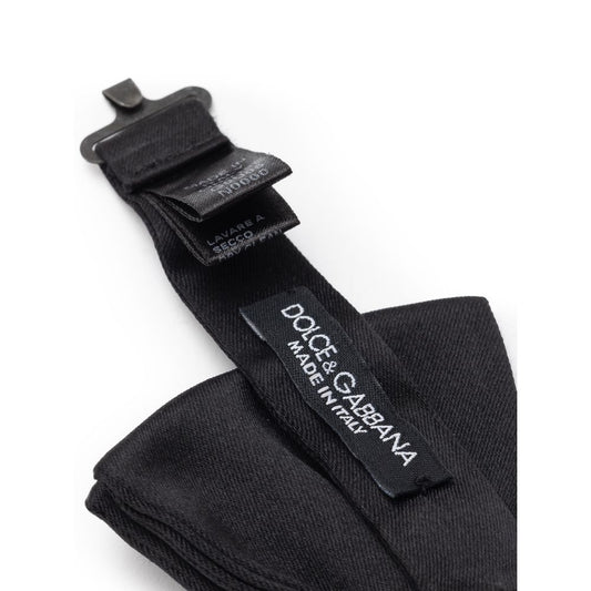 Black Silk Bowtie
