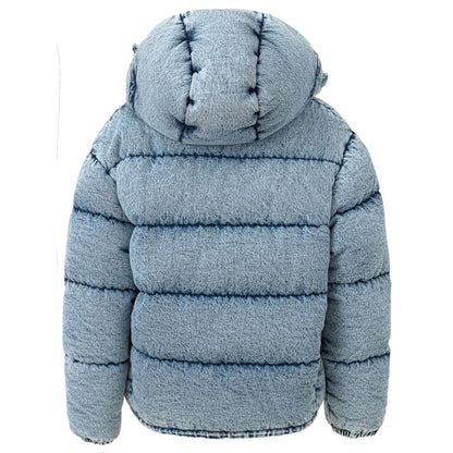 Blue Polyester Coat