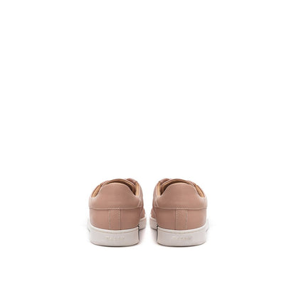 Elegant Pink Leather Sneakers for Women
