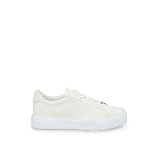 White Leather Athletic Sneakers