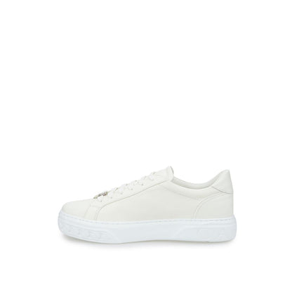 White Leather Athletic Sneakers