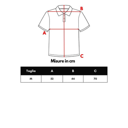 Blue Cotton Polo Shirt