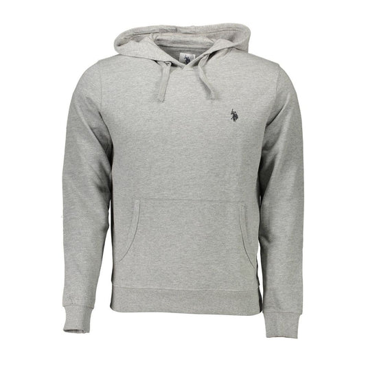 Gray Cotton Men Sweatshirt