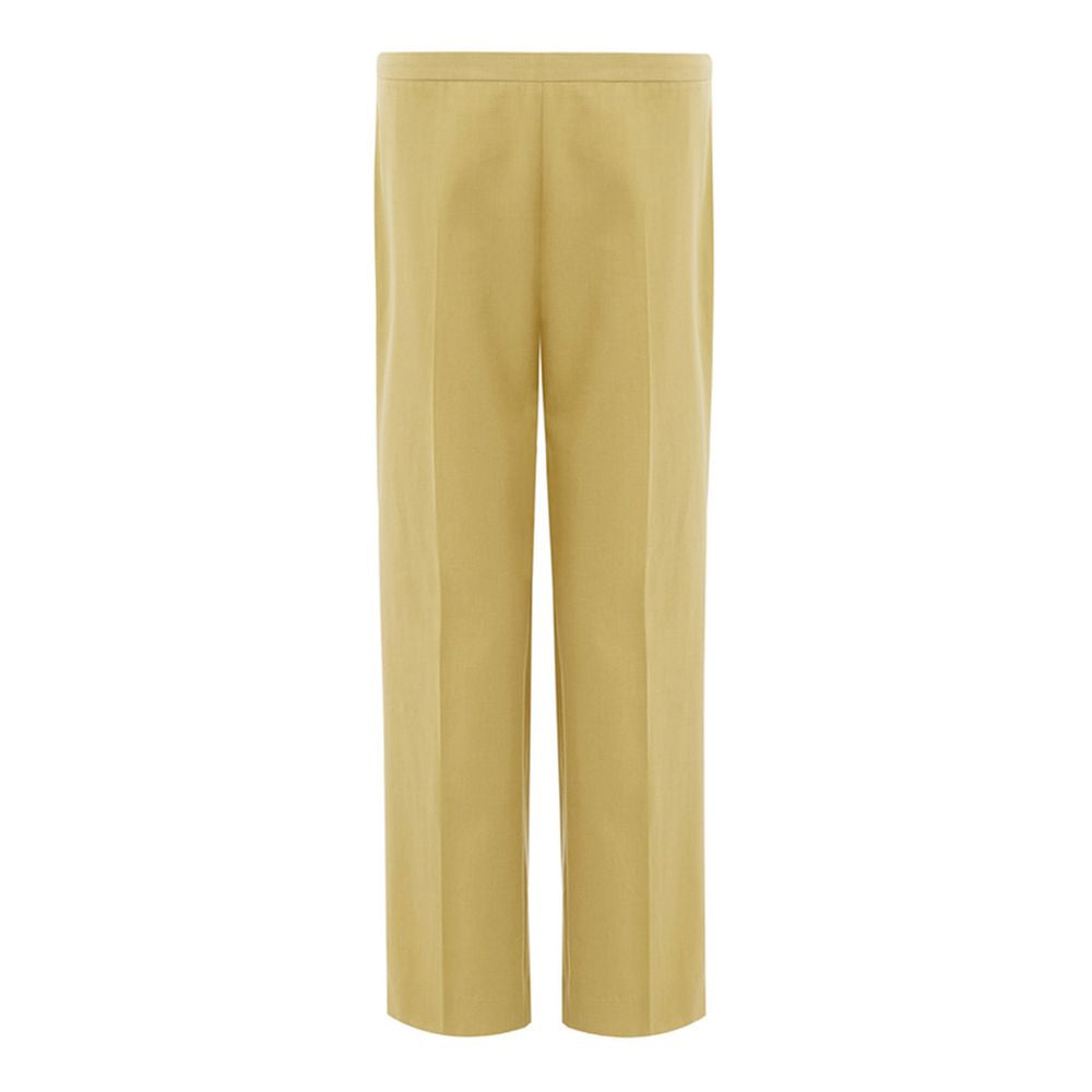 Golden Elegance Cotton Pants