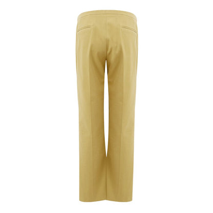 Golden Elegance Cotton Pants